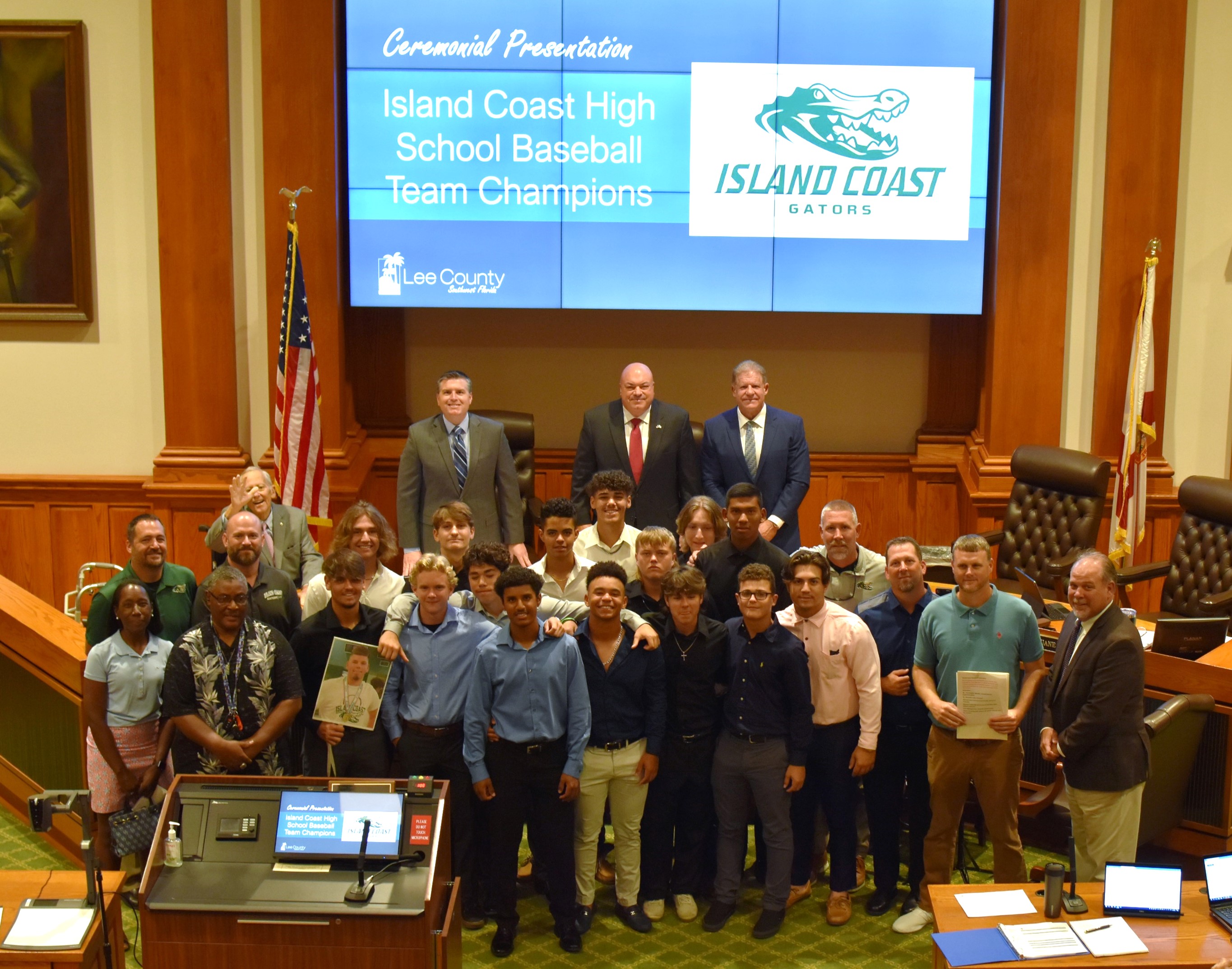 06-07-22 Island Coast High School Baseball Team Champions